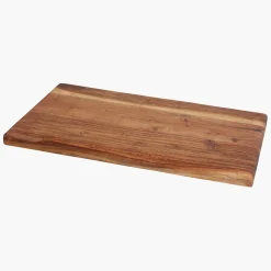 Schneidebrett Servierbrett aus beständigem Akazienholz Geölt 45 x 25 cm