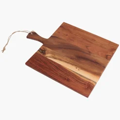 Schneidebrett Servierbrett aus beständigem Akazienholz Geölt 39 x 30 cm