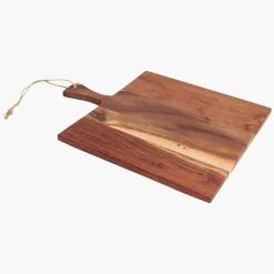 Schneidebrett Servierbrett aus beständigem Akazienholz Geölt 39 x 30 cm