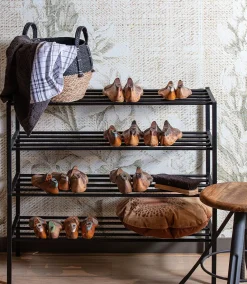 Schuhregal Industrial Ferro Metall Schwarz 40