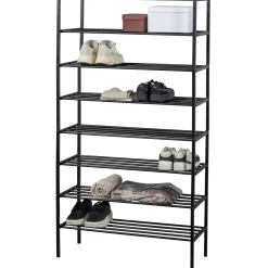 Schuhregal Industrial Ferro Metall Schwarz 160