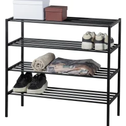 Schuhregal Industrial Ferro Metall Schwarz 80