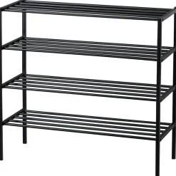 Schuhregal Industrial Ferro Metall Schwarz 80