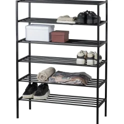 Schuhregal Industrial Ferro Metall Schwarz 120