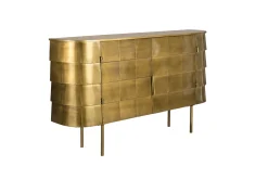 Sideboard Hanna Metall Gold Art Déco - Altgold