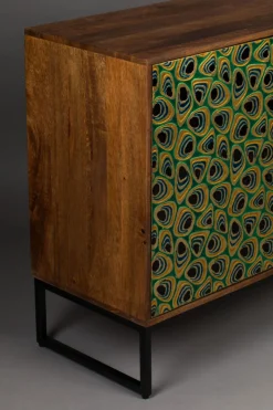 Sideboard Vintage Meena Mangoholz Metall Peacock
