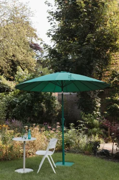 Sonnenschirm Sunbrella Sunshine mit Standfuß Desert Sage
