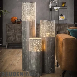 Stehlampe Industrial Zylinder Betonoptik 90 cm