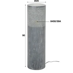 Stehlampe Industrial Zylinder Betonoptik 90 cm