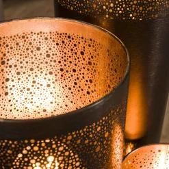 Stehlampe Industrial Zylinder Schwarz Nickel in drei Größen