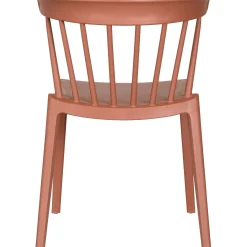 Stylisher Esszimmerstuhl Outdoorstuhl Gastro Bliss Kunstoff Ziegelrot