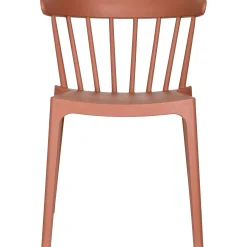 Stylisher Esszimmerstuhl Outdoorstuhl Gastro Bliss Kunstoff Ziegelrot