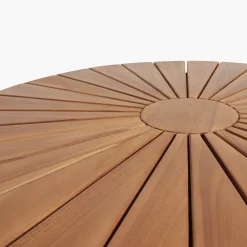 Teakholz Outdoortisch Klapptisch Sunset Ø 80