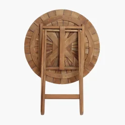 Teakholz Outdoortisch Klapptisch Sunset Ø 80