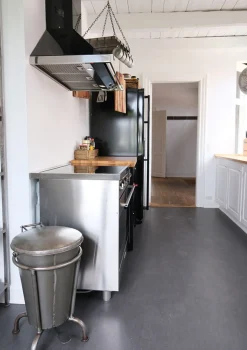 Treteimer Vintage Abfalleimer Industrial Silber Groß Poliert