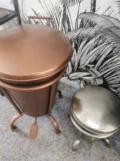 Treteimer Vintage Abfalleimer Industrial Kupfer Groß