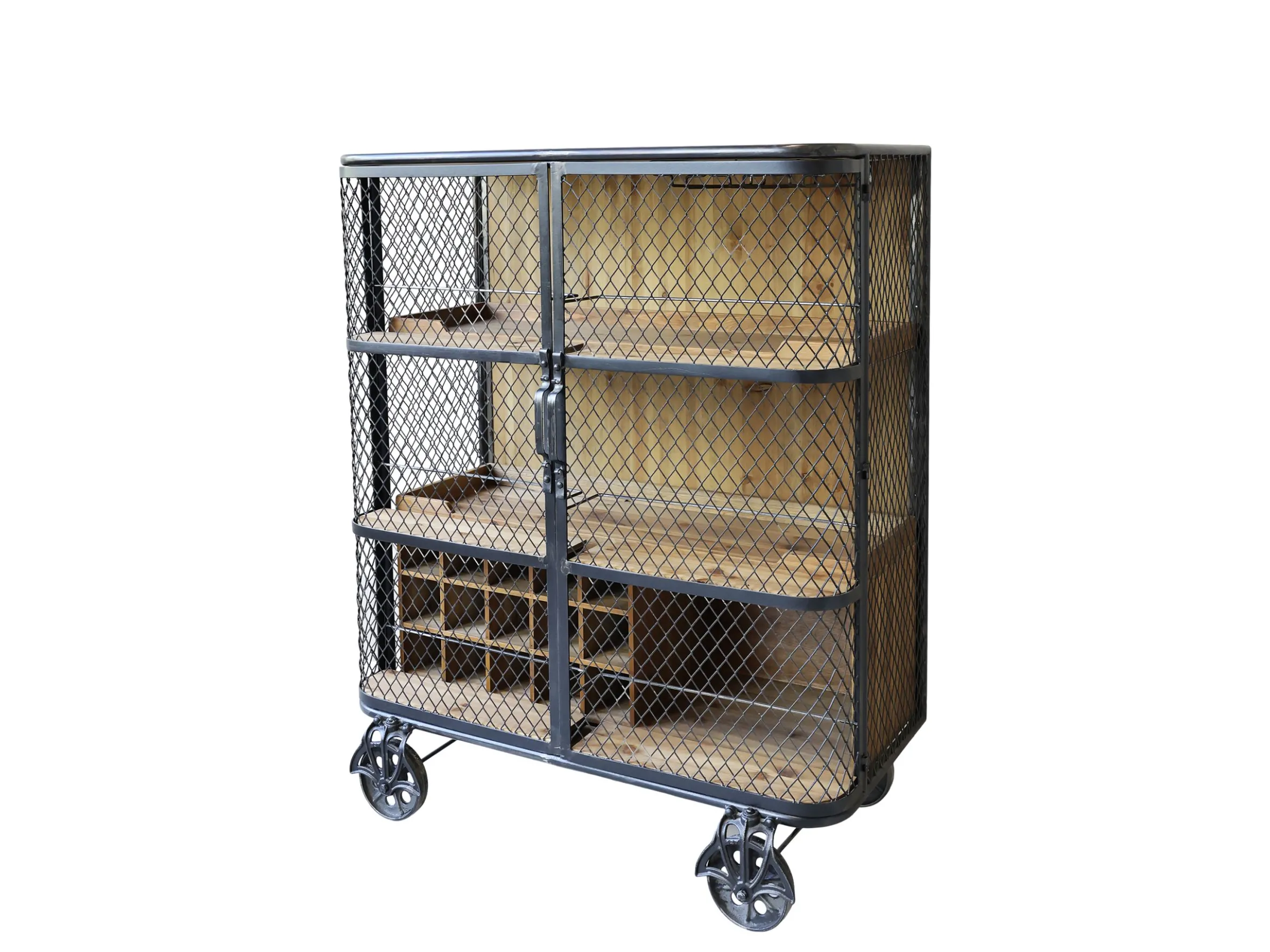 Vintage Barwagen Barschrank Barclay Industrial Räder