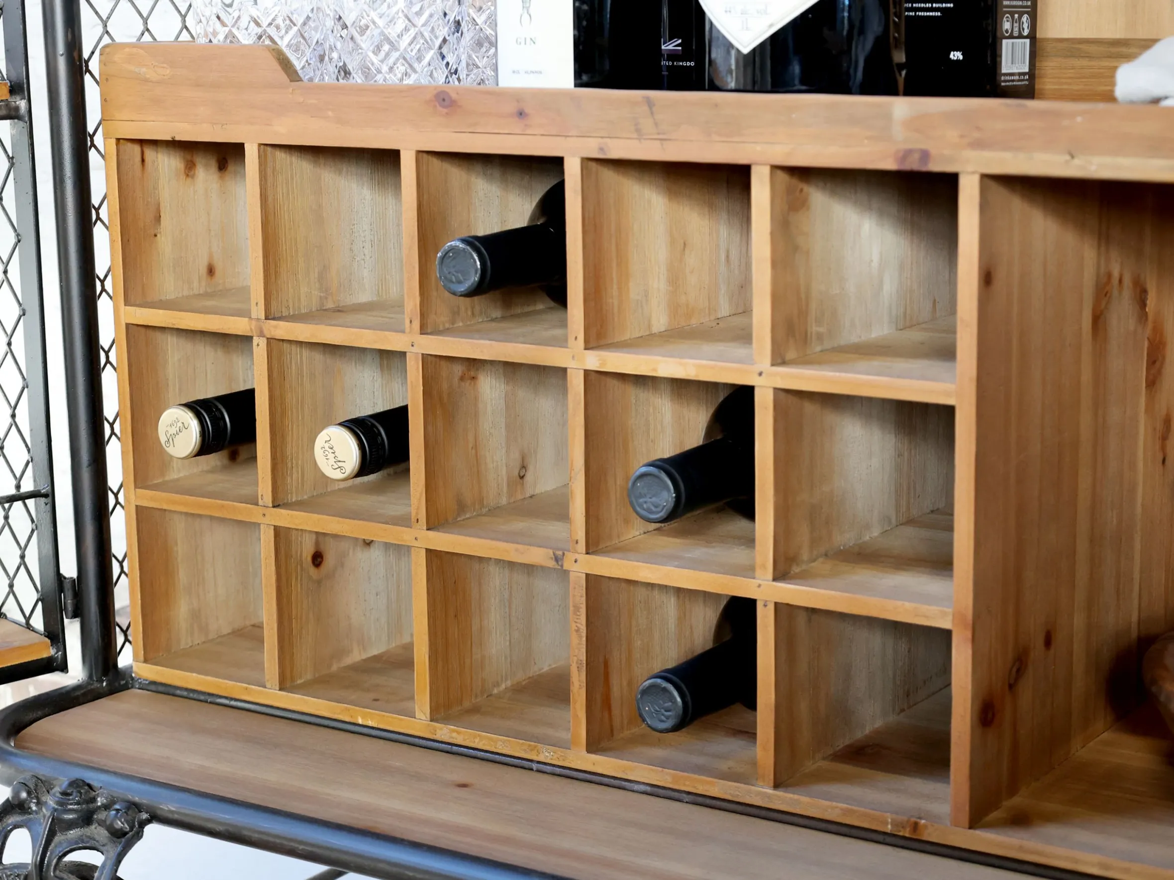 Vintage Barwagen Barschrank Barclay Industrial Räder