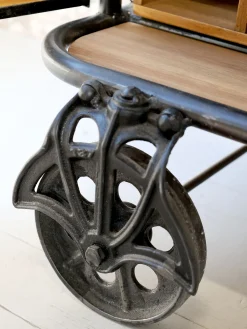 Vintage Barwagen Barschrank Barclay Industrial Räder