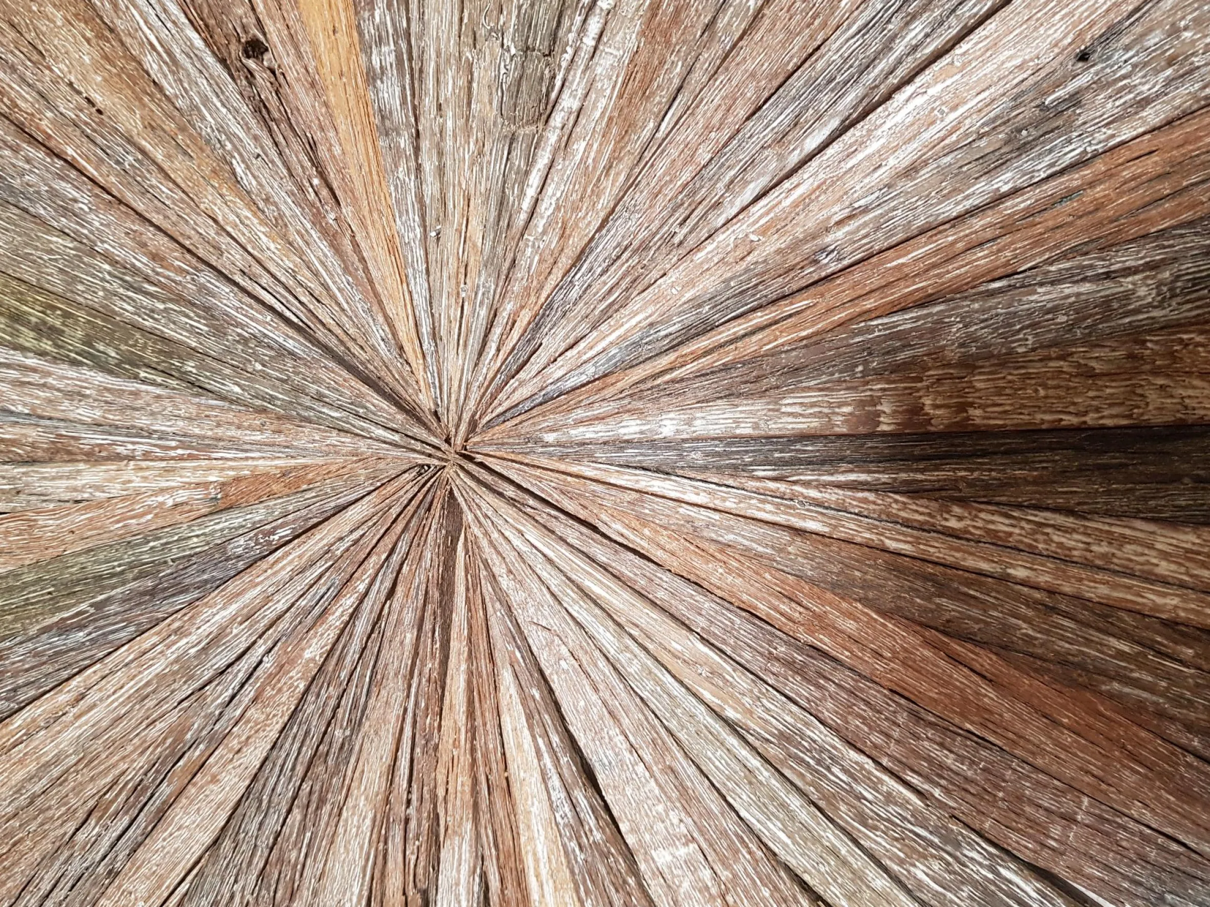 Vintage Couchtisch Natural Chic recyceltes Ulmenholz Klein