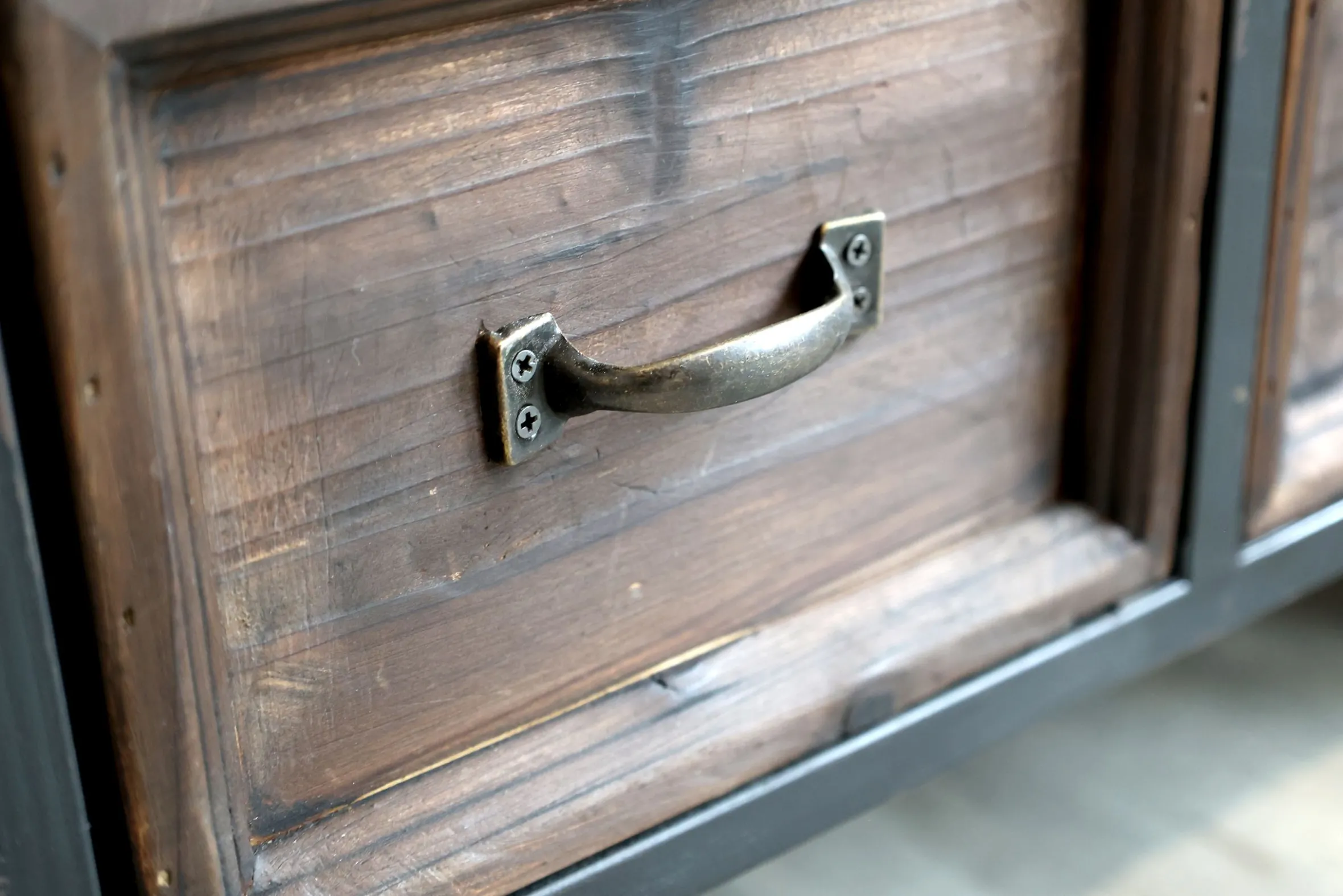 Vintage Hausbar Barwagen Barschrank Old Barn Industrial auf Rädern