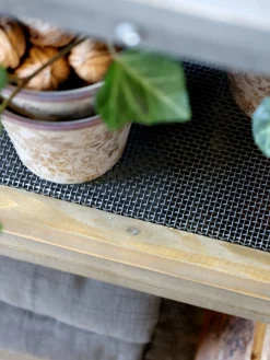 Vintage Kücheninsel Anrichte Gaspard Holz Zinkplatte