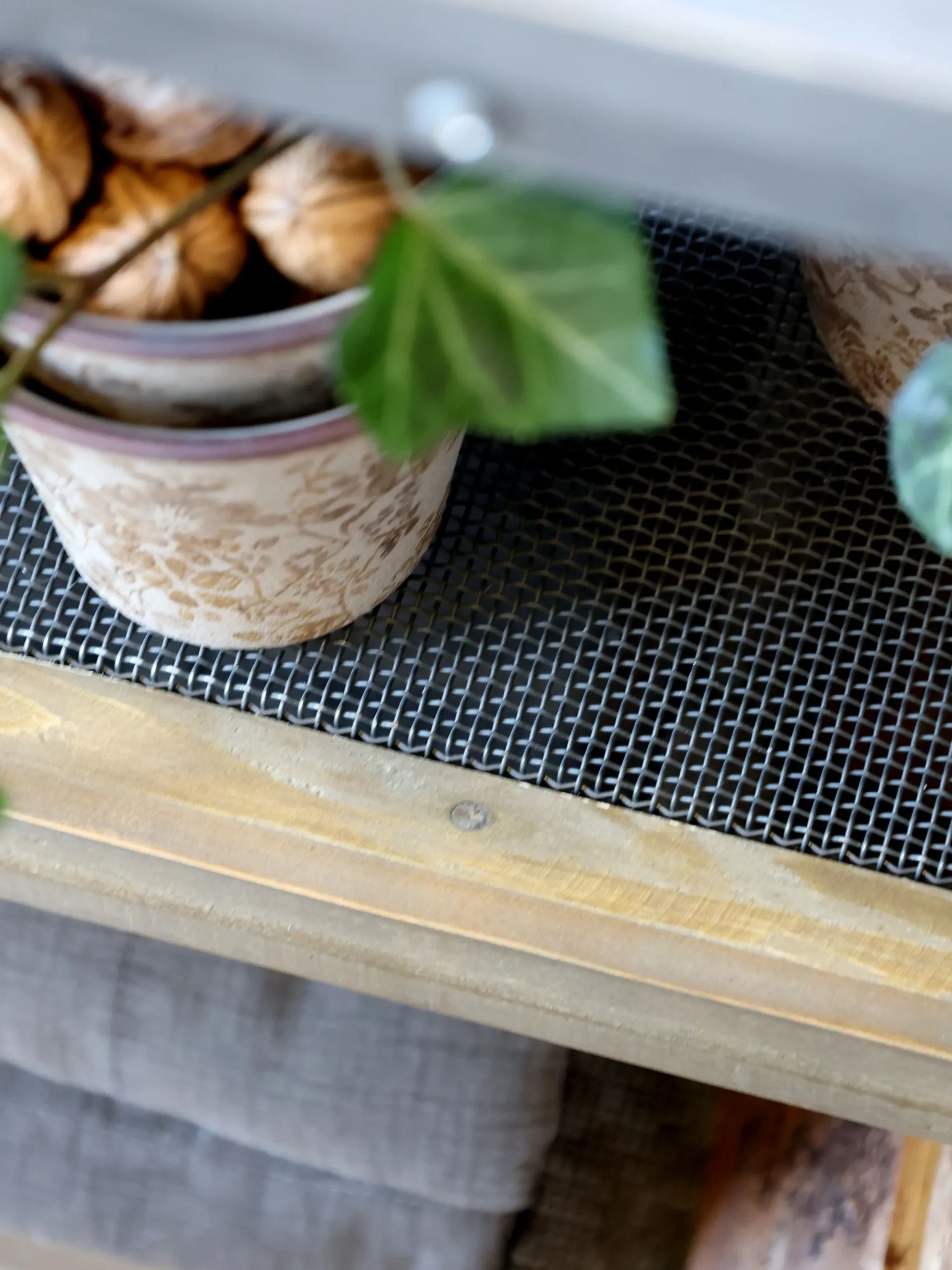 Vintage Kücheninsel Anrichte Gaspard Holz Zinkplatte