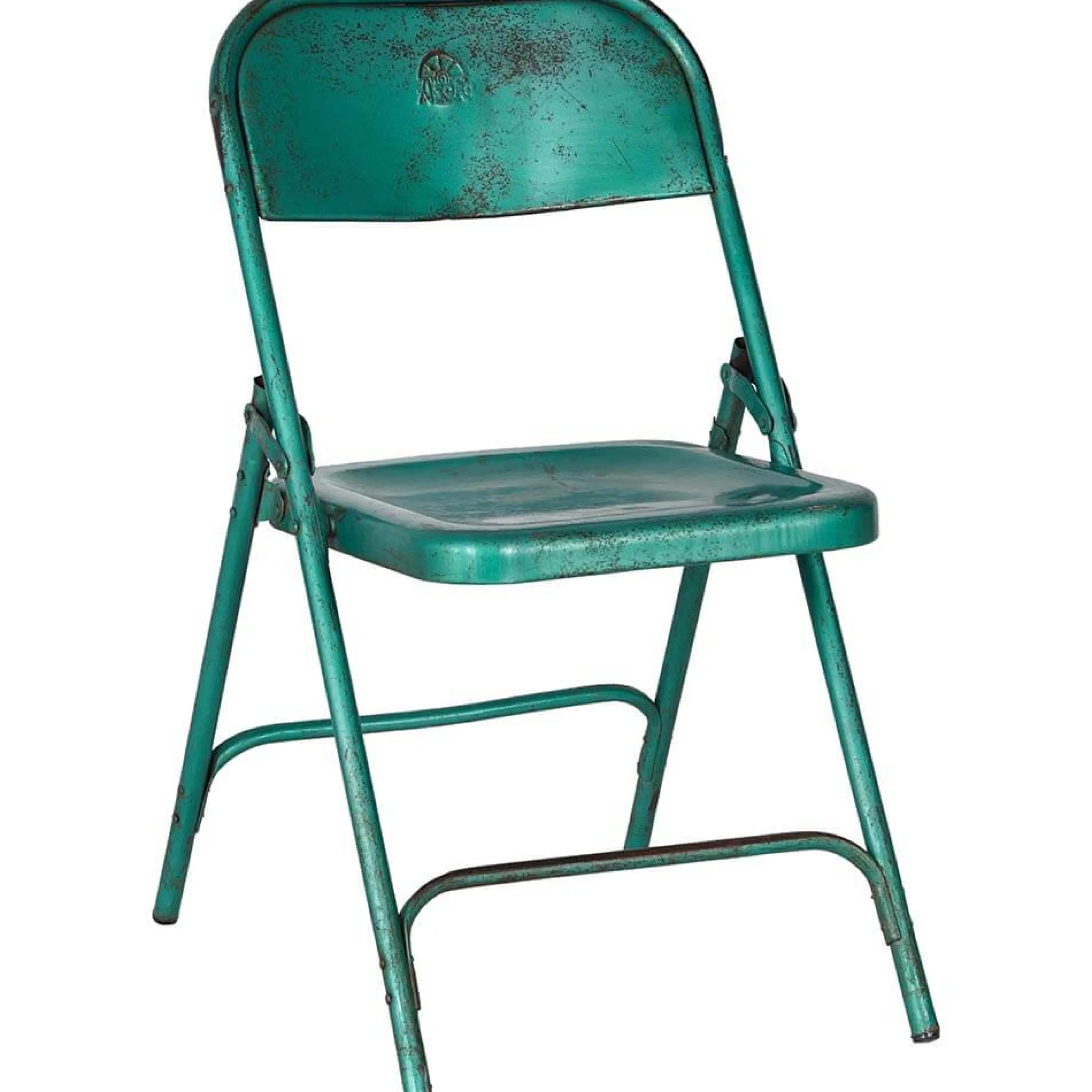 Vintage Klappstuhl Easy Balkonstuhl Esszimmerstuhl Aquablau