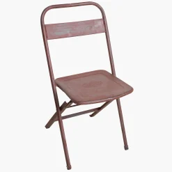 Vintage Klappstuhl Easy Balkonstuhl Esszimmerstuhl Antik-Rot Outdoor