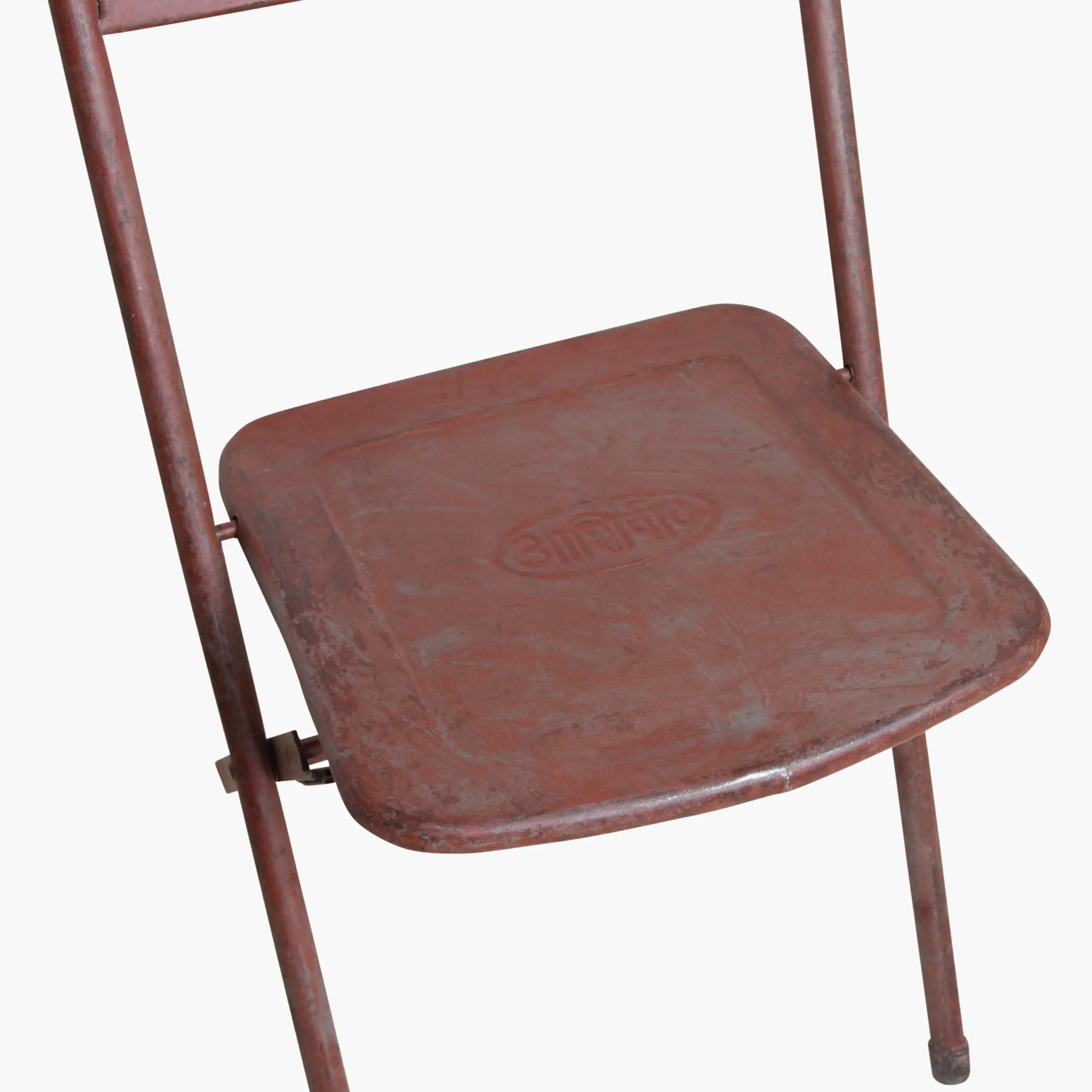 Vintage Klappstuhl Easy Balkonstuhl Esszimmerstuhl Antik-Rot Outdoor