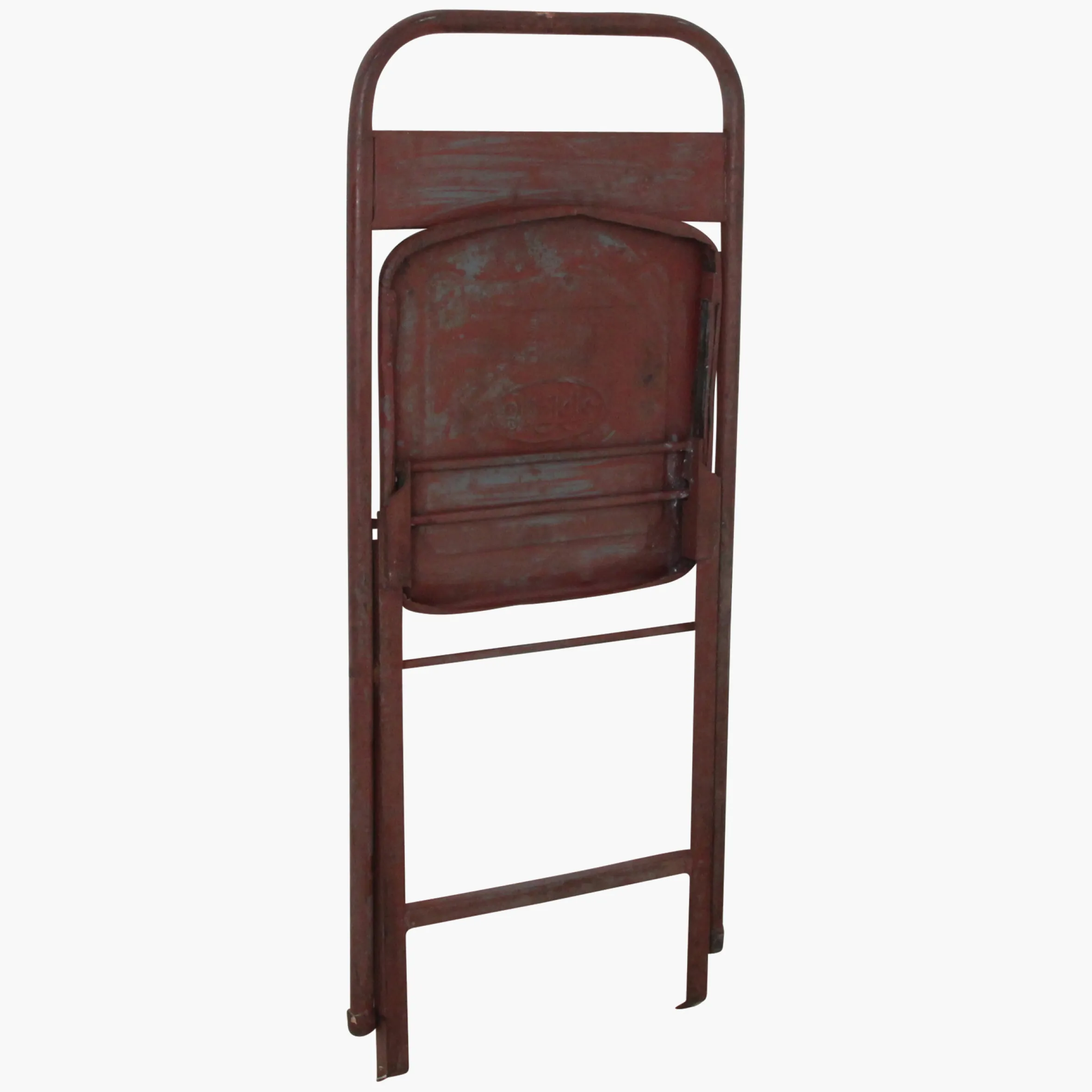 Vintage Klappstuhl Easy Balkonstuhl Esszimmerstuhl Antik-Rot Outdoor