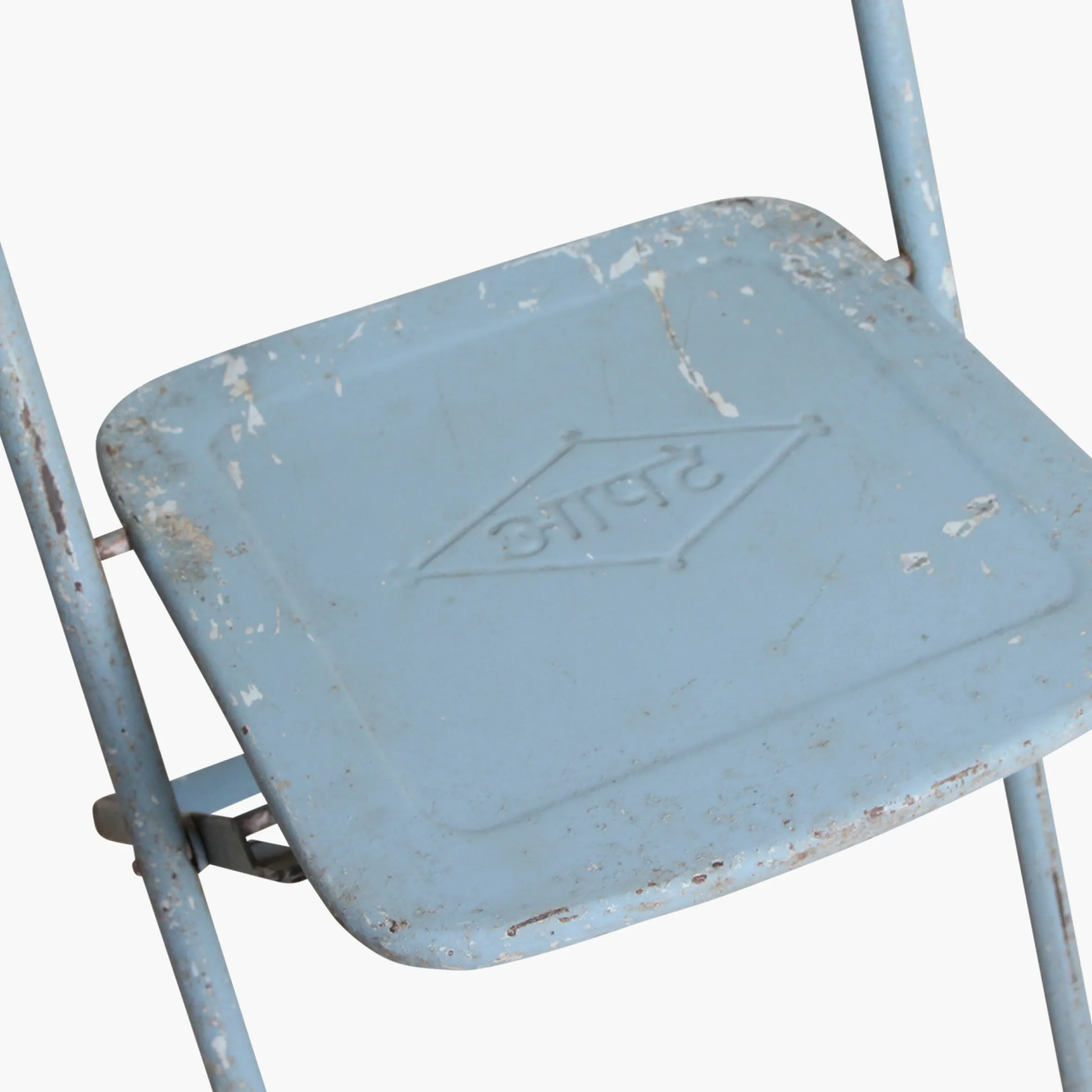 Vintage Klappstuhl Easy Balkonstuhl Esszimmerstuhl Hellblau Outdoor