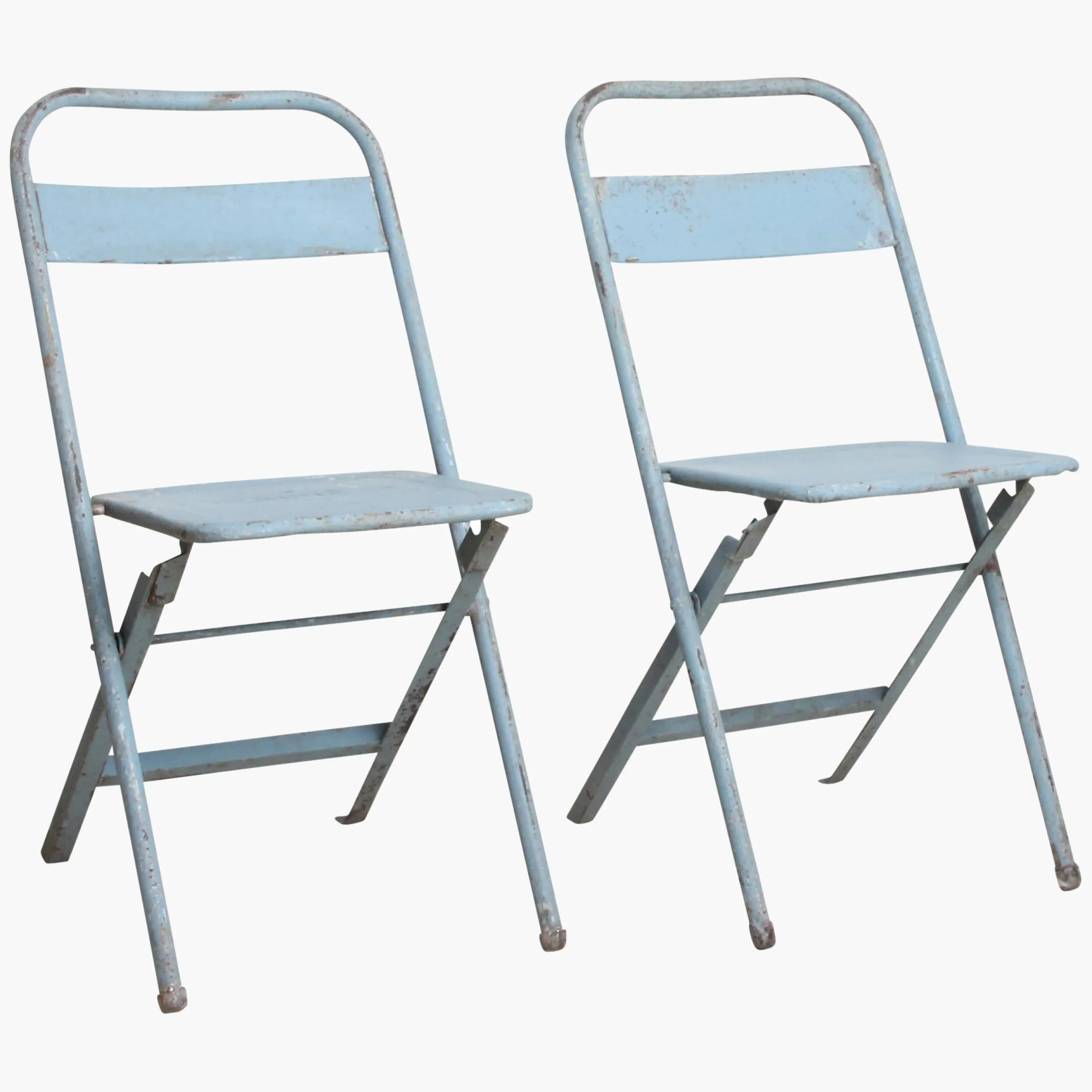Vintage Klappstuhl Easy Balkonstuhl Esszimmerstuhl Hellblau Outdoor