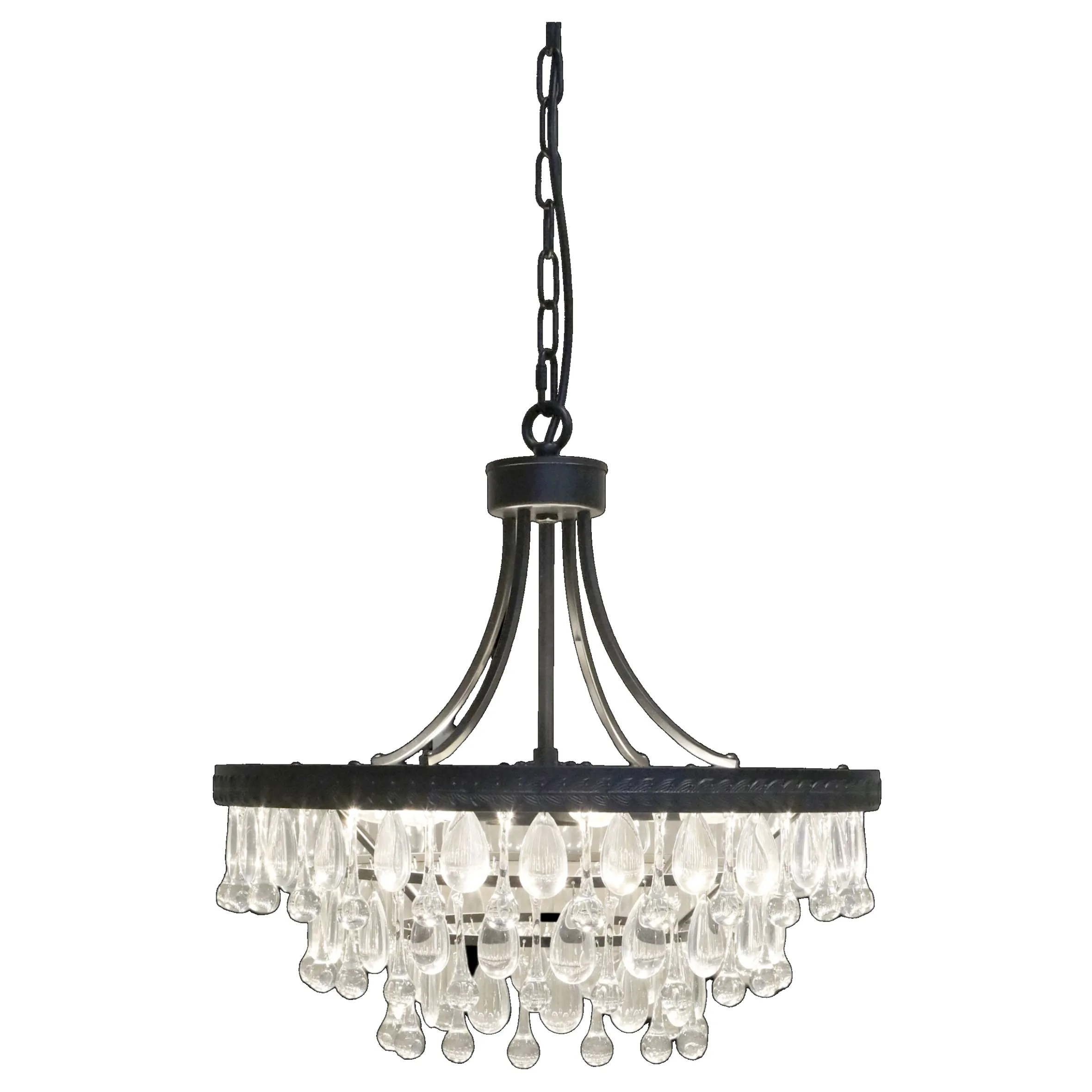 Vintage Kronleuchter Hängelampe Versailles Glasprismen Ø 50 cm