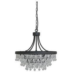 Vintage Kronleuchter Hängelampe Versailles Glasprismen Ø 50 cm