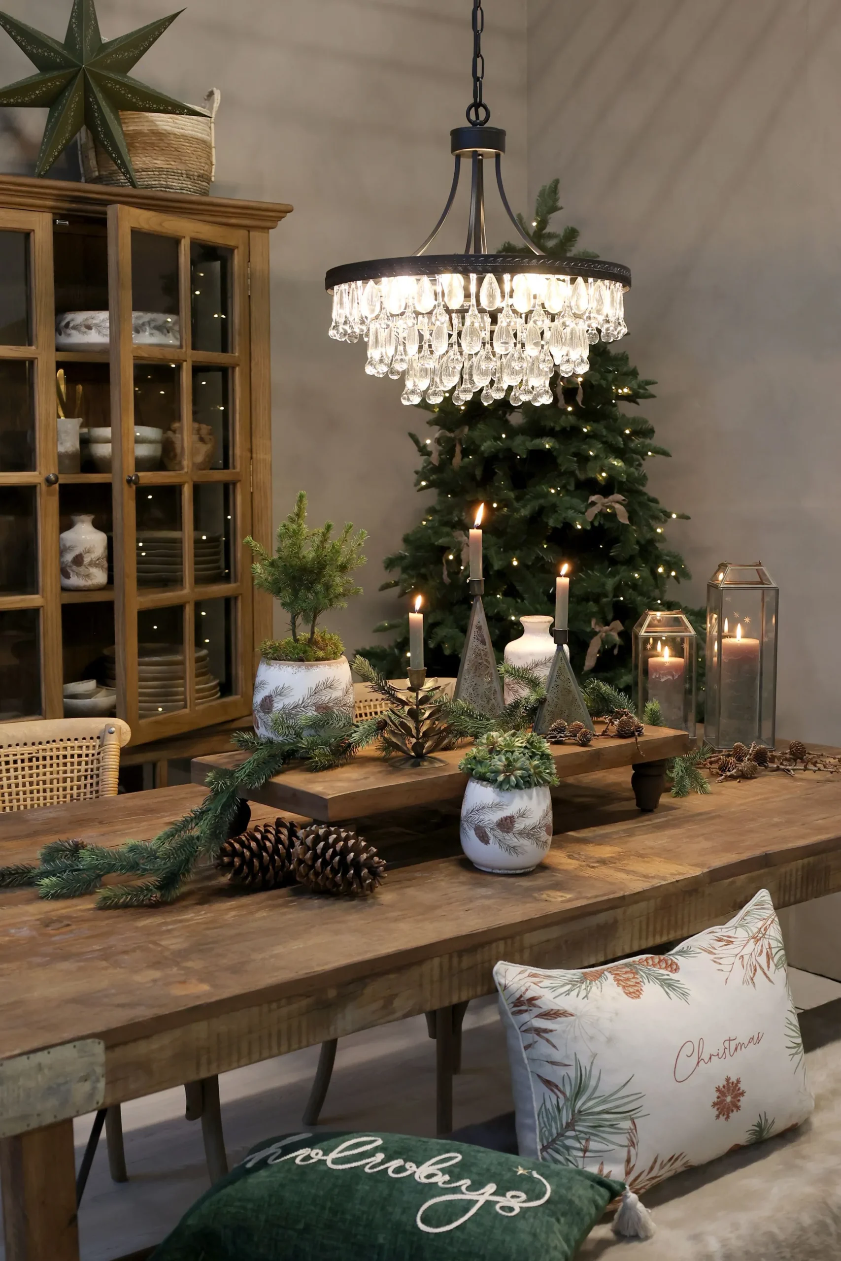 Vintage Kronleuchter Hängelampe Versailles Glasprismen Ø 50 cm