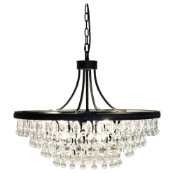 Vintage Kronleuchter Hängelampe Versailles Glasprismen Ø 70 cm