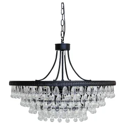 Vintage Kronleuchter Hängelampe Versailles Glasprismen Ø 70 cm