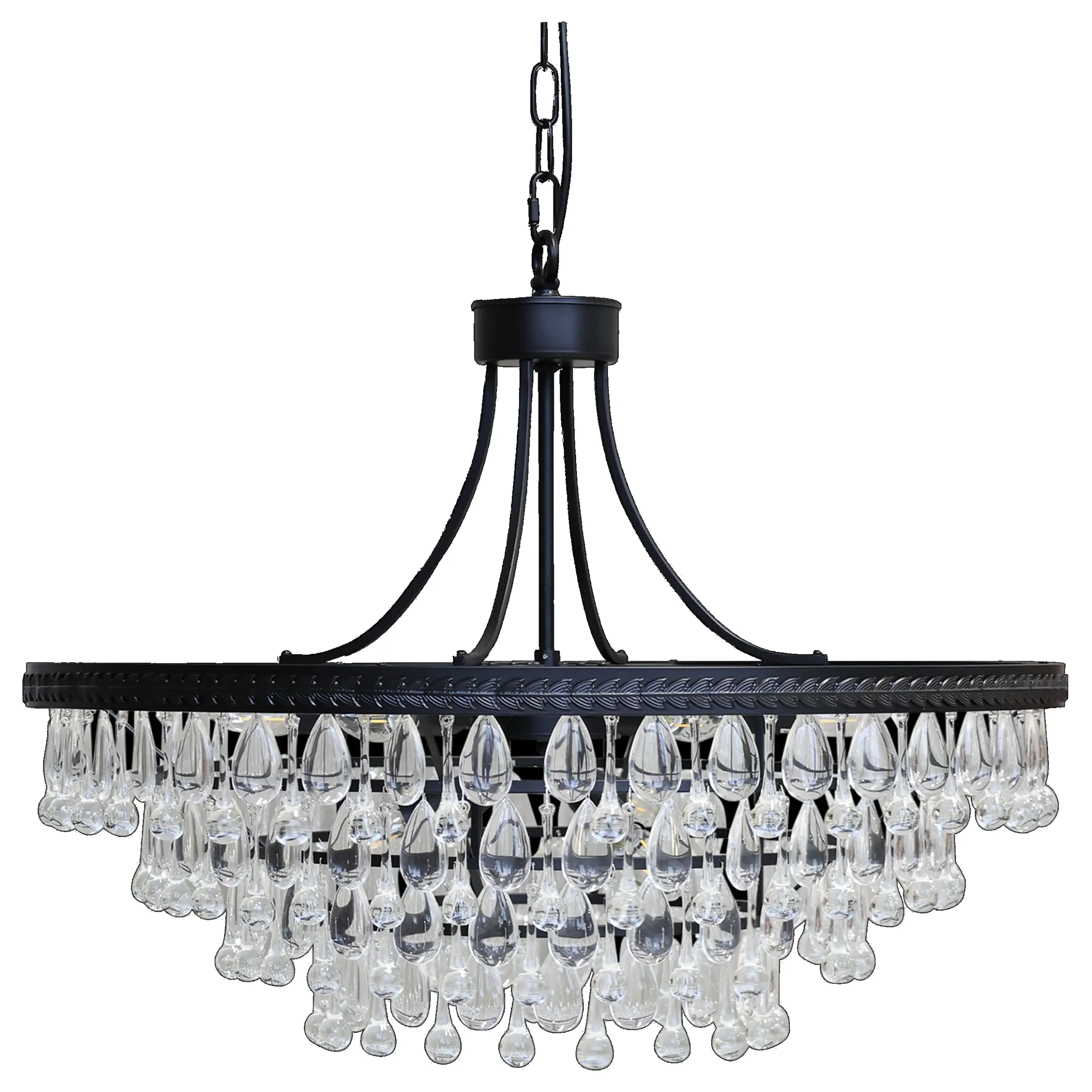 Vintage Kronleuchter Hängelampe Versailles Glasprismen Ø 90 cm