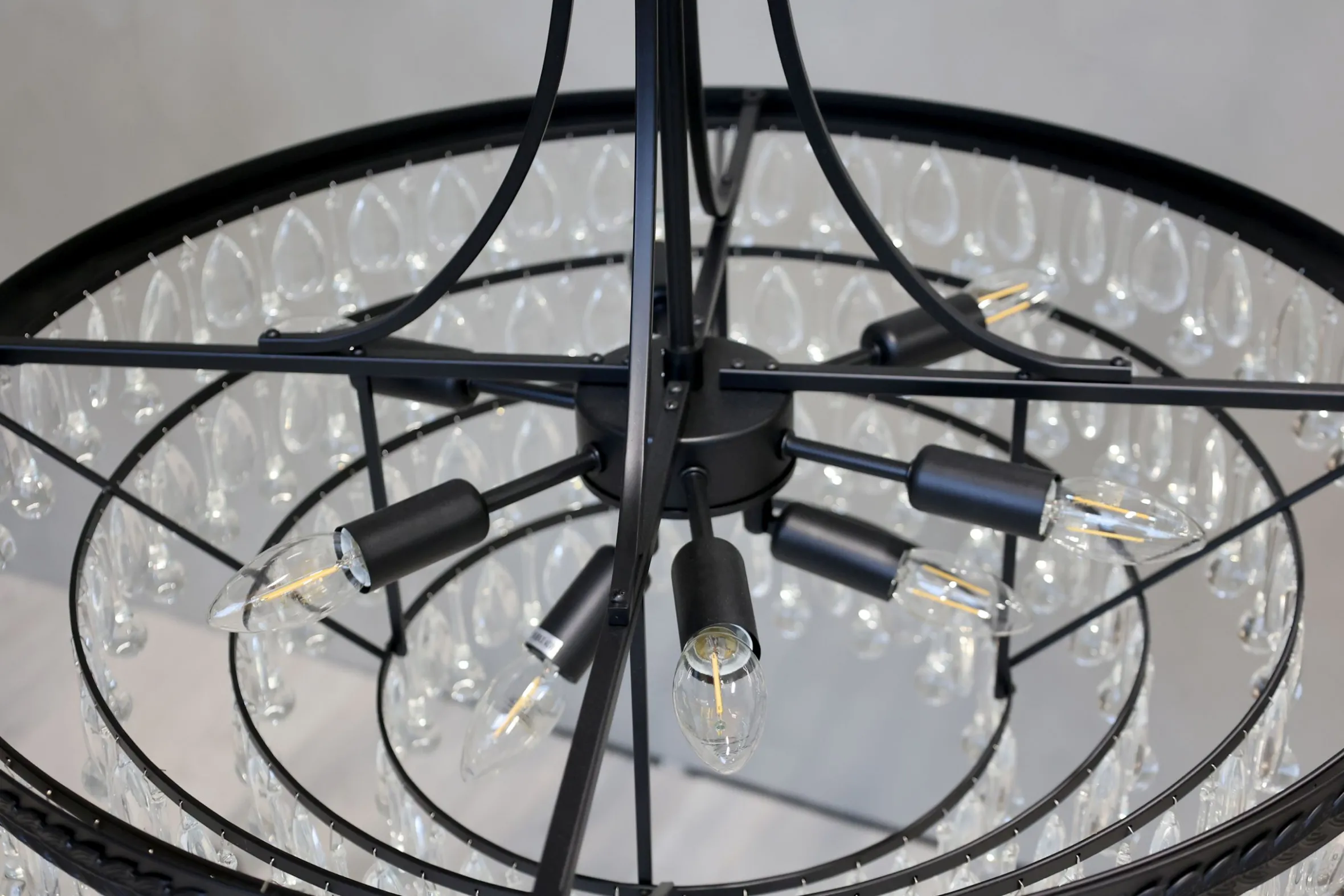 Vintage Kronleuchter Hängelampe Versailles Glasprismen Ø 90 cm