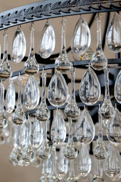 Vintage Kronleuchter Hängelampe Versailles Glasprismen Ø 90 cm