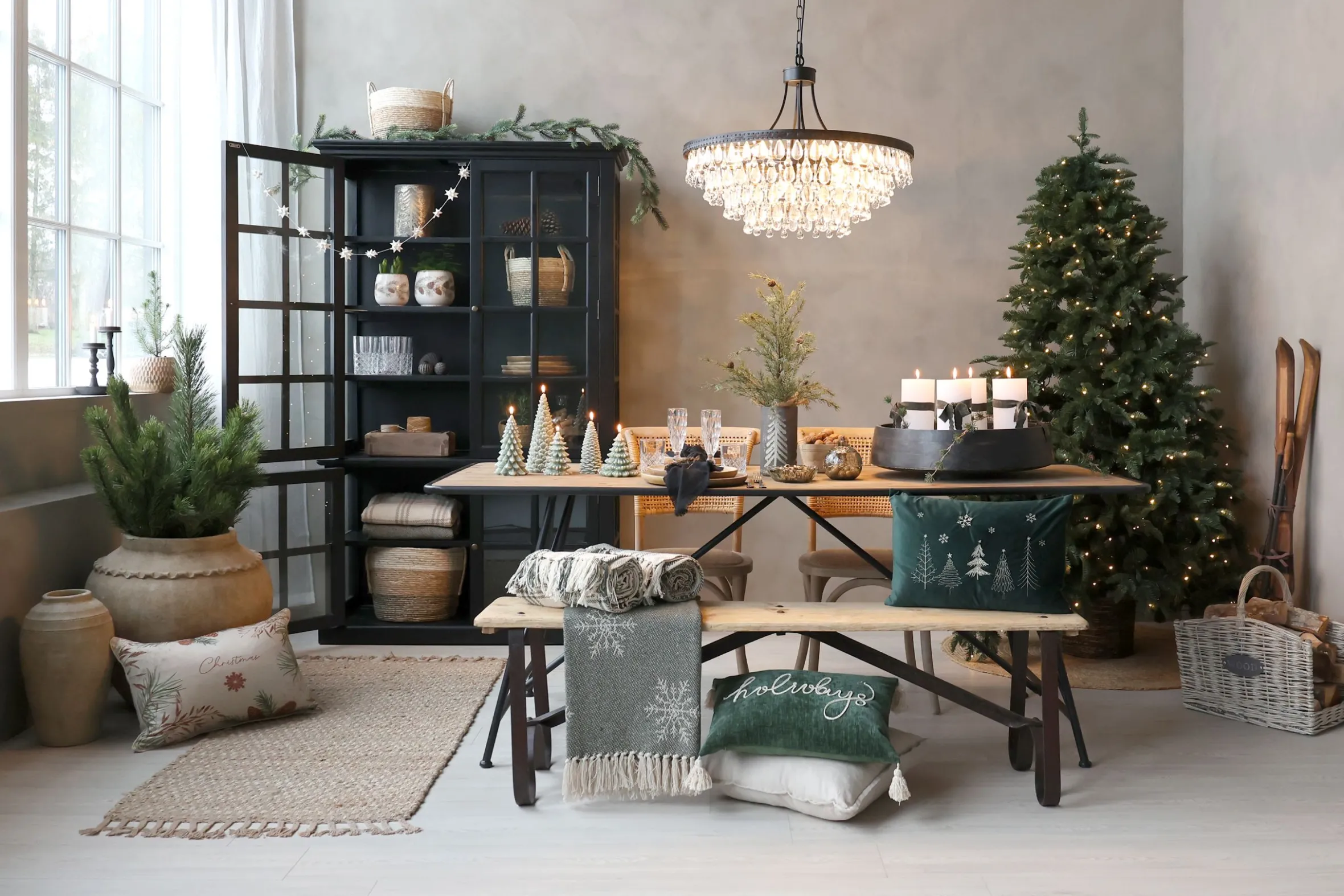 Vintage Kronleuchter Hängelampe Versailles Glasprismen Ø 90 cm