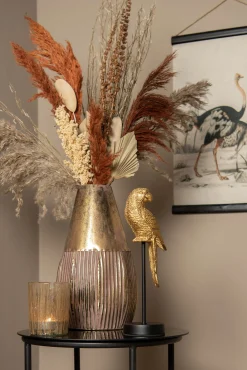 Vintage Leinwandbild Vogel Strauß Faunadruck 60/40 cm