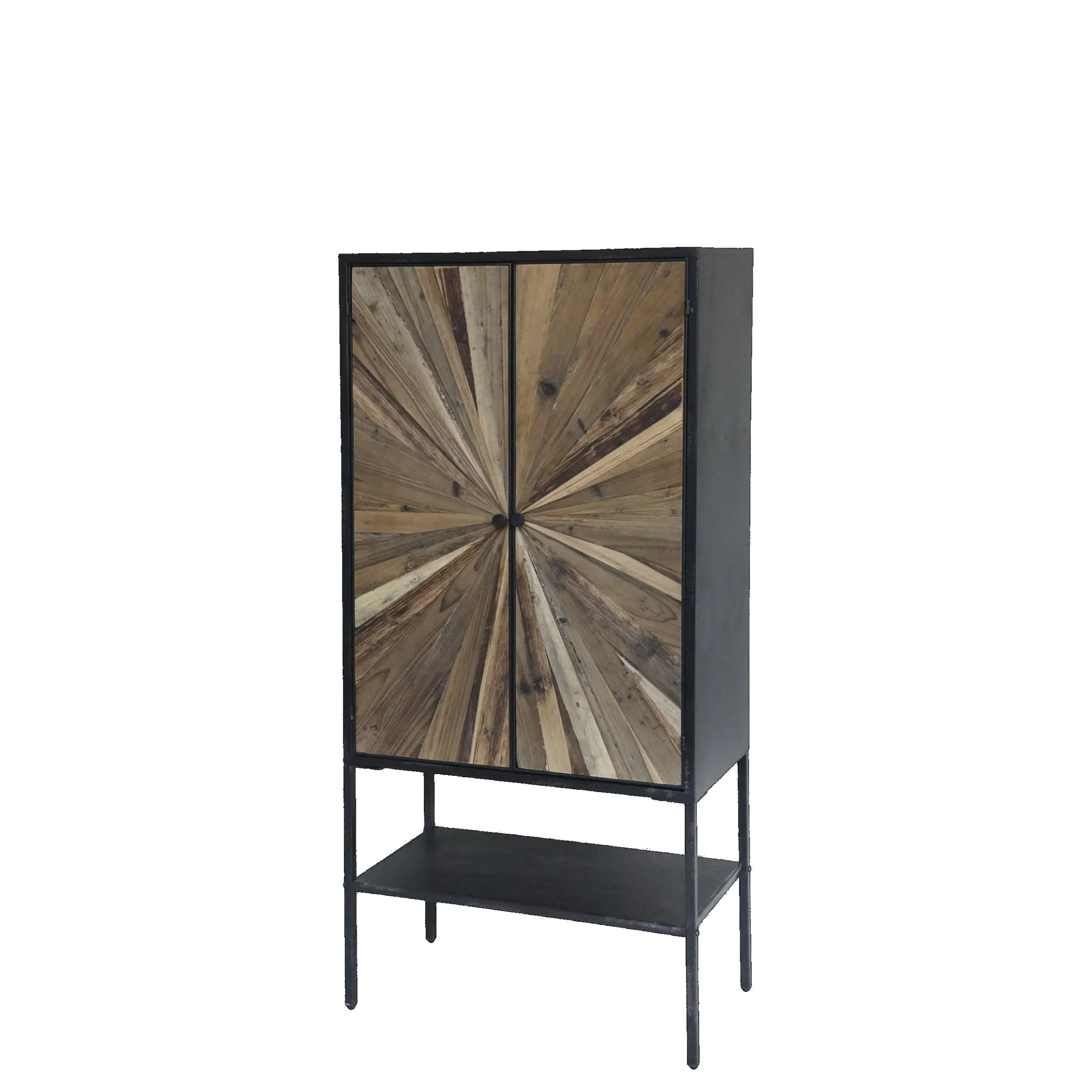 Vintage Schrank Hochkommode Beam Industrial Recyceltes Holz