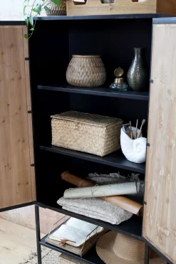 Vintage Schrank Hochkommode Beam Industrial Recyceltes Holz