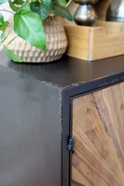 Vintage Schrank Hochkommode Beam Industrial Recyceltes Holz