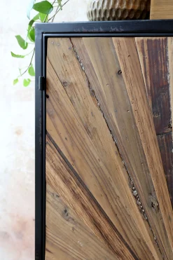 Vintage Schrank Hochkommode Beam Industrial Recyceltes Holz