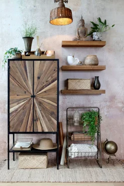 Vintage Schrank Hochkommode Beam Industrial Recyceltes Holz