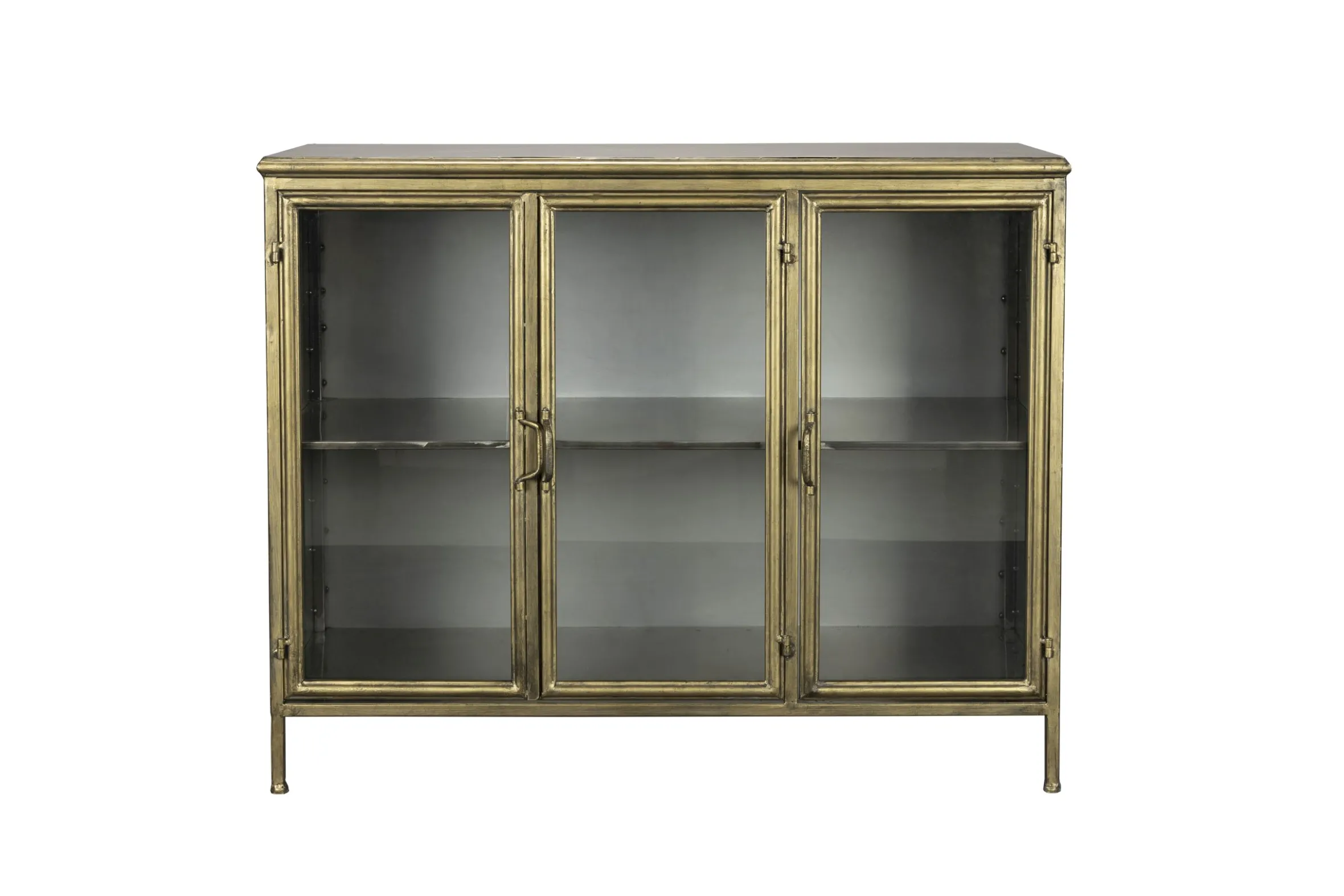 Vintage Vitrine Sideboard Gertlush Antik-Messing Metall