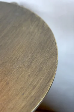 Vintage Wandtisch Nachtisch Antik-Gold Metall Schwenkbar Groß